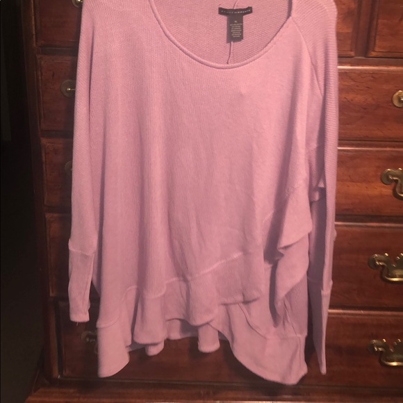New Grace Elements size XL lavender ruffle top - Picture 2 of 8